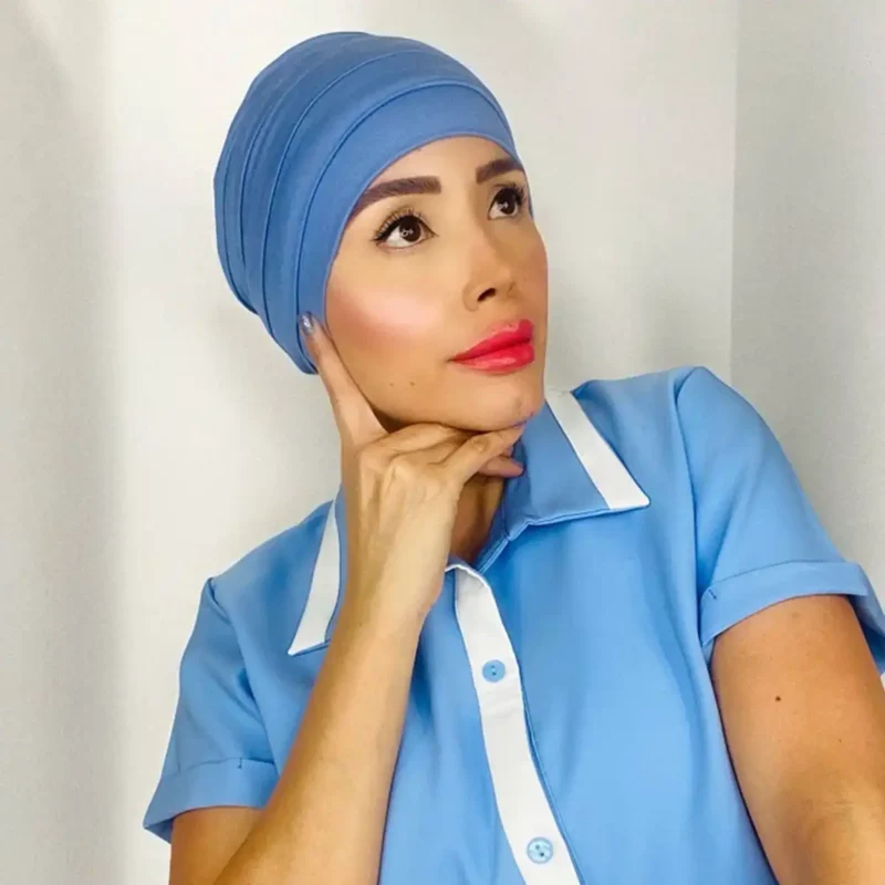 Turbante ines pelucas rossy turbantes oncologicos en Bogota